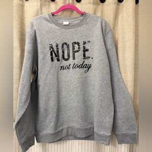 Gray Graphic Sweatshirt